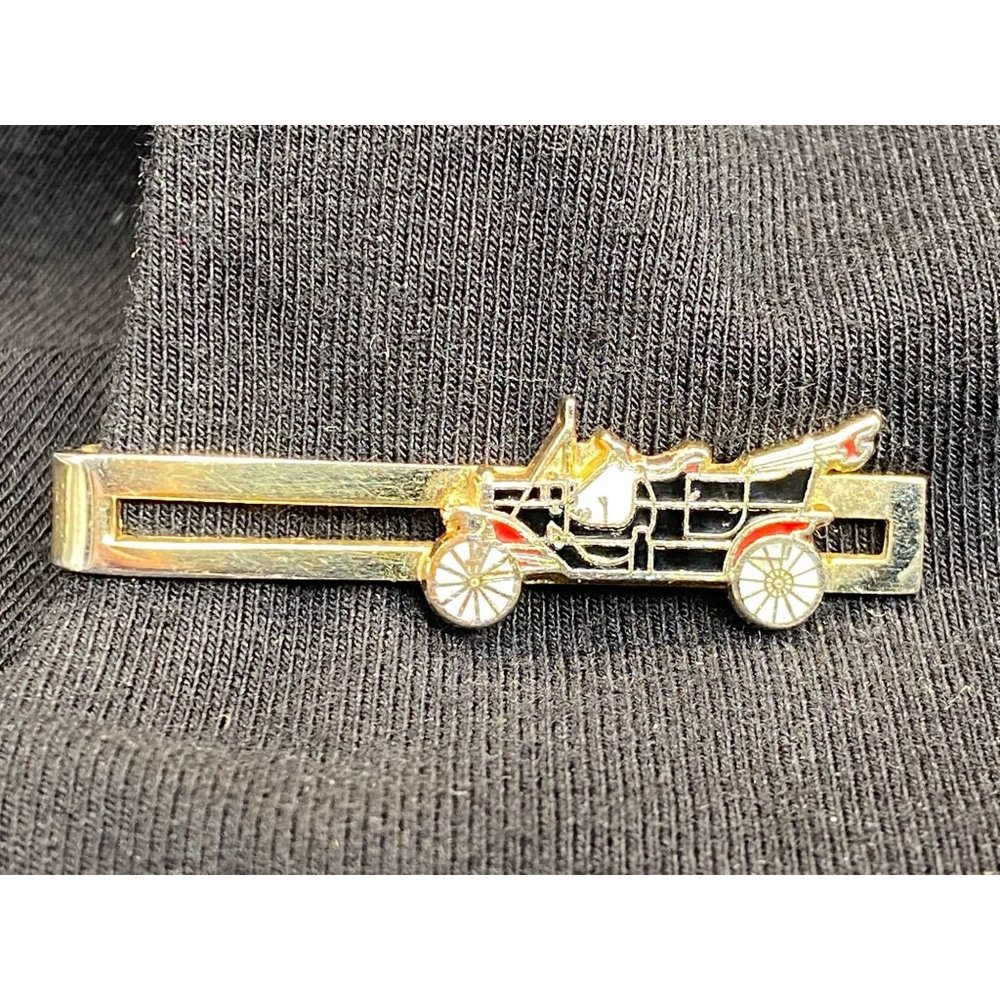 VTG Shields Ford Classic Car Cloisonne Automobile Necktie Tie Clip Bar